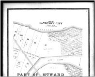 Sandusky City, 10th Ward - Above, Erie County 1896